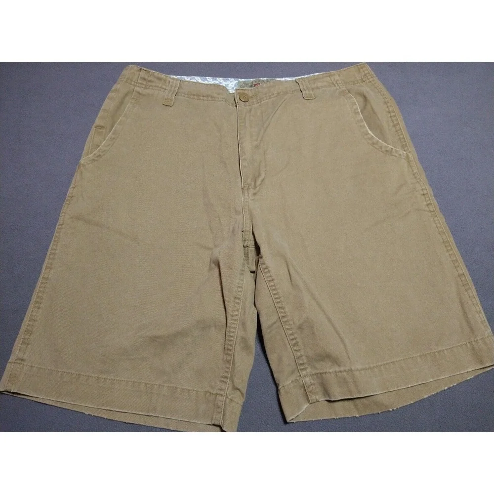 Steve‎ & Barry's Bermuda Shorts Men W34 L9.5 Brown Preppy College